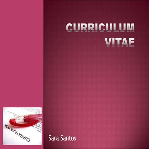 Curriculum vitae
