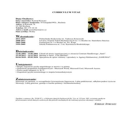 Curriculum vitae