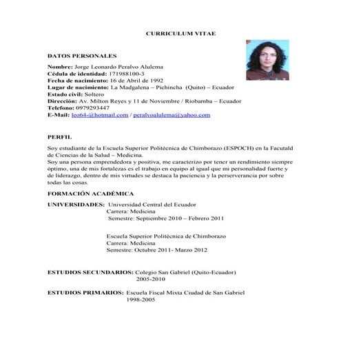 Curriculum Vitae