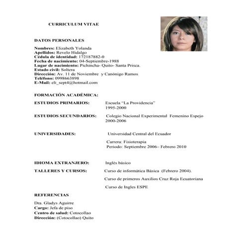 Curriculum vitae