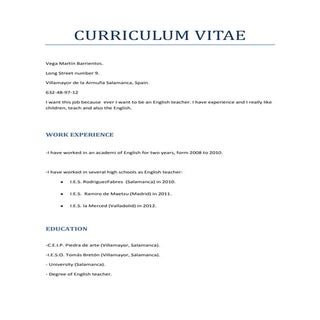 Curriculum vitae