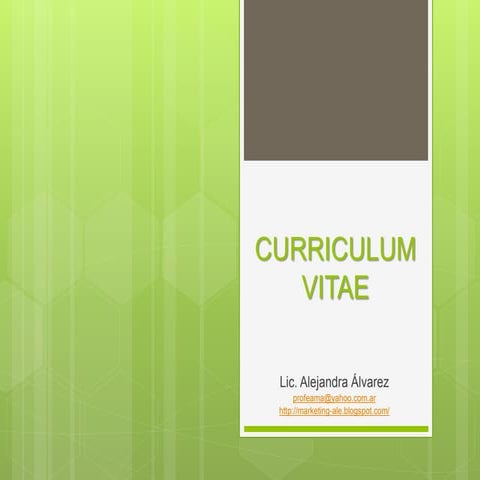Curriculum vitae