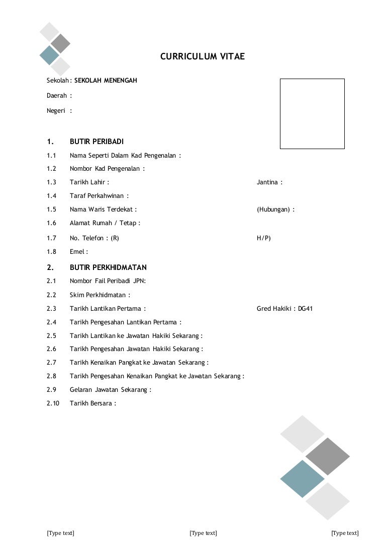 Curriculum vitae format in word picture