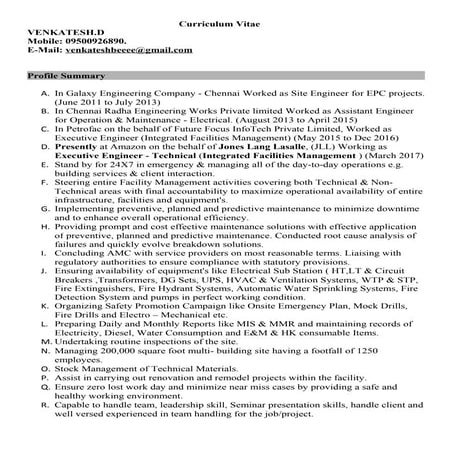 CV Vinay | DOCX