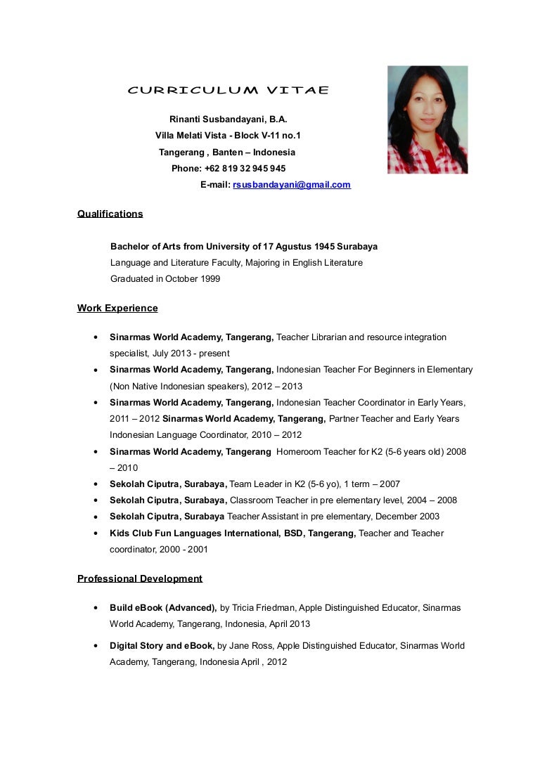 curriculum vitae rie curicculum vitae