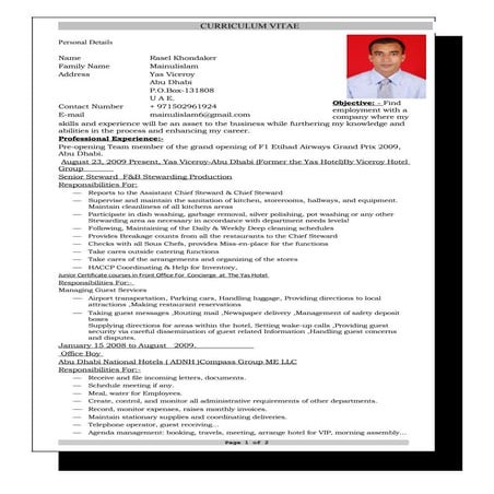 Curriculum Vitae 1