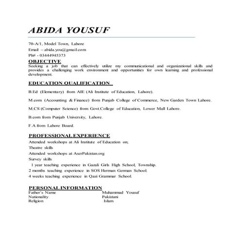 Curriculum vitae 6abi