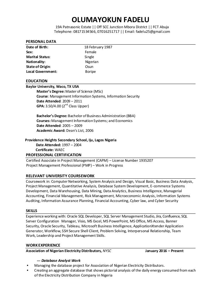 Curriculum Vitae August 2016