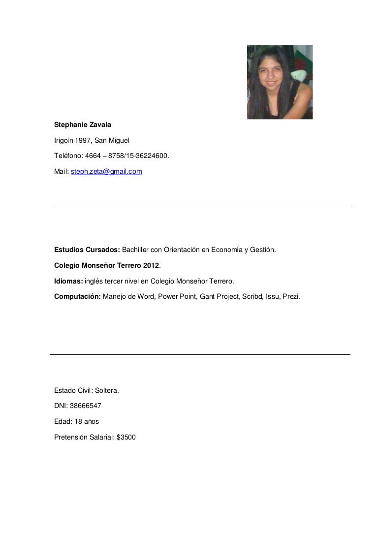 Curriculum vitae, carta de presentación etc (2)