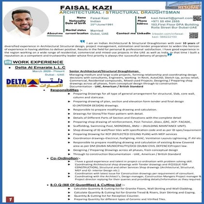 M.Atif Saddique (Draftsman..Architectural Asst.) | DOC