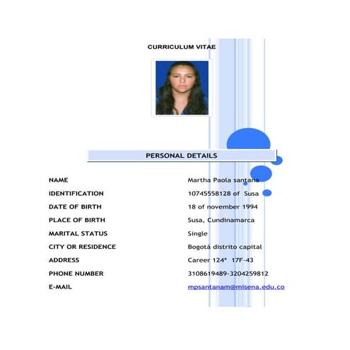CV FROM AND INTERVIEW QUESTIONS | DOCX