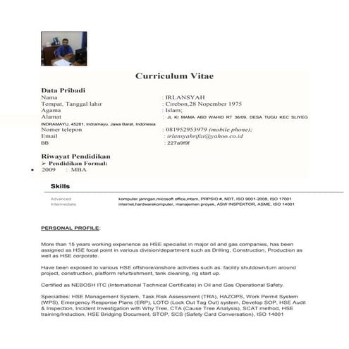 CURRICULUM VITAE RIGEL R | PDF