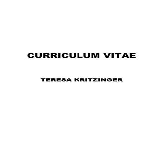 Curriculum vitae 