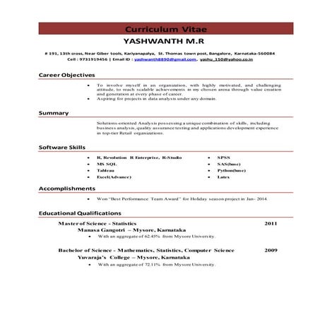 Curriculum Vitae