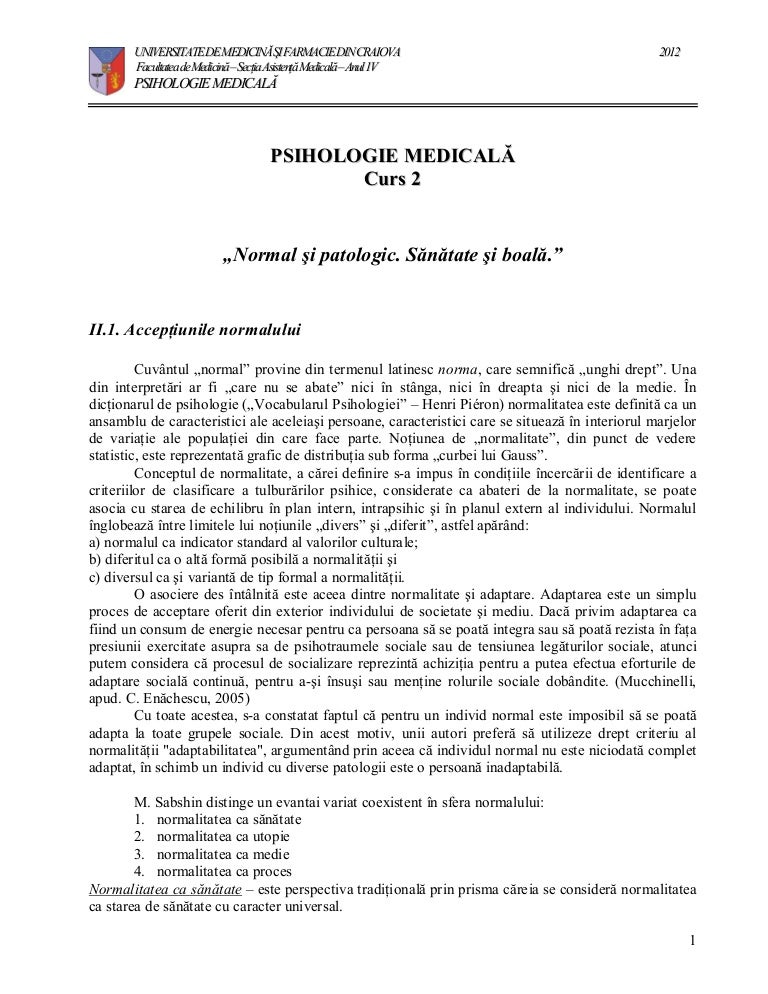 Conceptul de sanatate