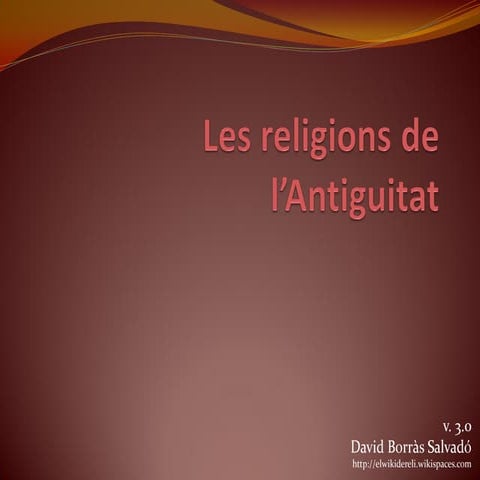Les Religions de l'antiguitat