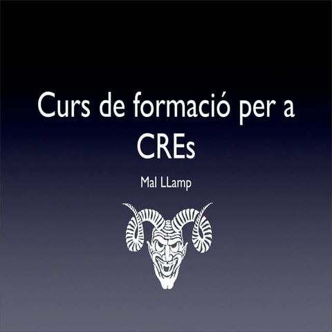 Curs CRE's del Grup Mal Llamp ( Secció Pirotècnia)