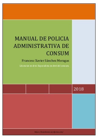 Manual de policia administrativa de consum 