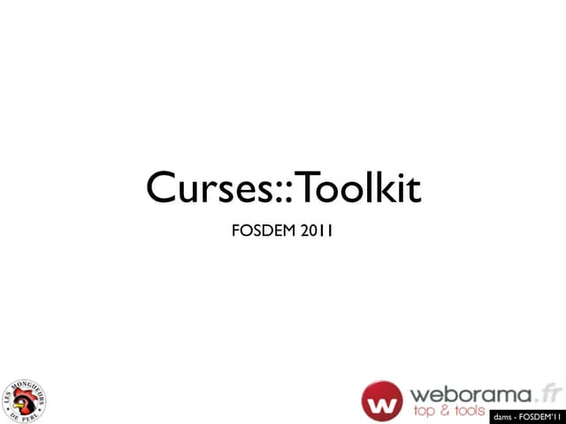 Curses::Toolkit