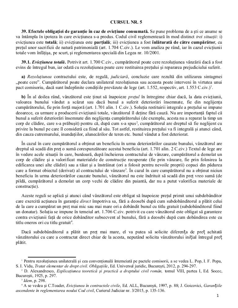 Curs Nr 5 2016 Drept Civil Contracte