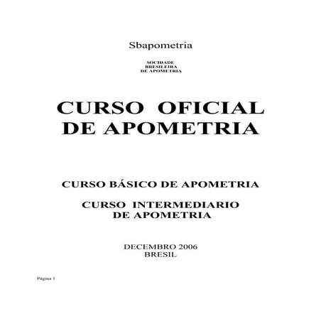 Curso oficial de apometria   sba