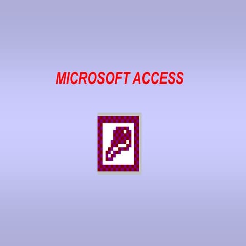 curso iniciacion y creacion de bbdd con access | PPTX