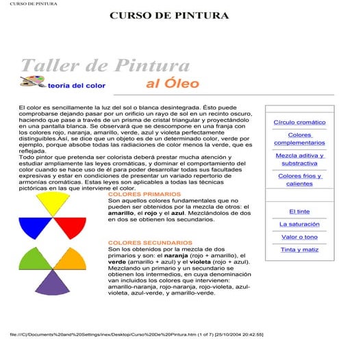 Curso De Pintura A Oleo