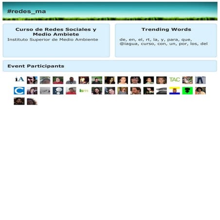 Curso de Redes Sociales y Medio Ambiente