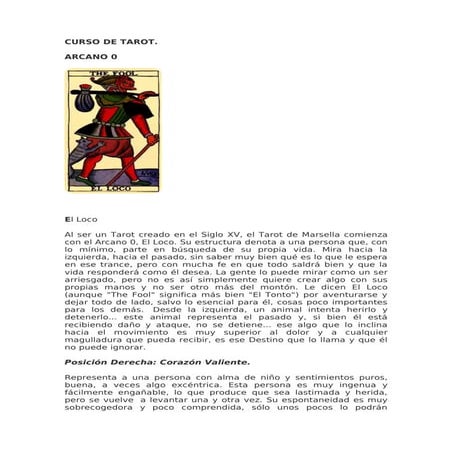 Curso completo tarot significado 78 cartas | PDF