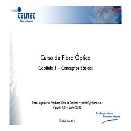 Curso Fibra Optica Telnet 1 0