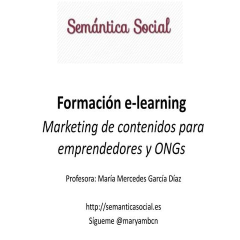 Curso marketing de contenidos-Semántica Social