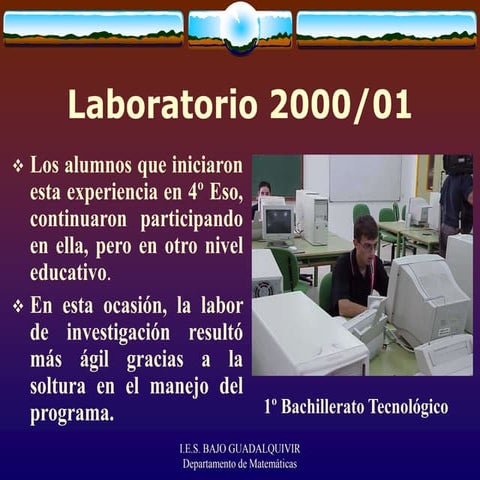 Laboratorio de Matemáticas 2000/2001