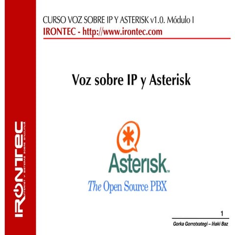 Curso Asterisk Voz IP 1-Introduccion-sip