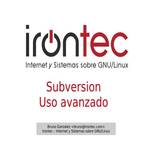 Curso avanzado SVN