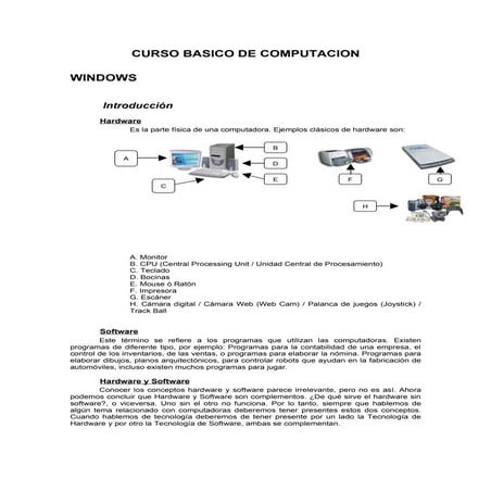 Curso basico de  computacion