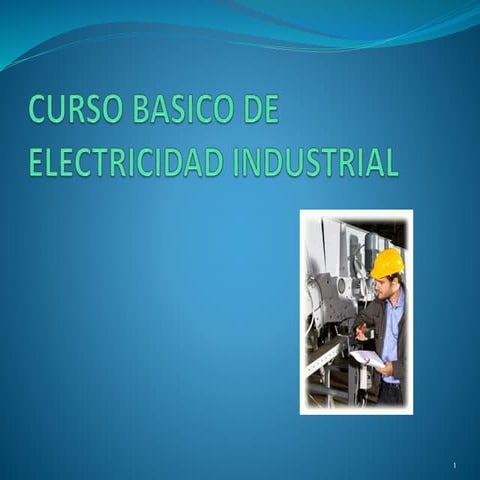Curso basico de electricidad industrial