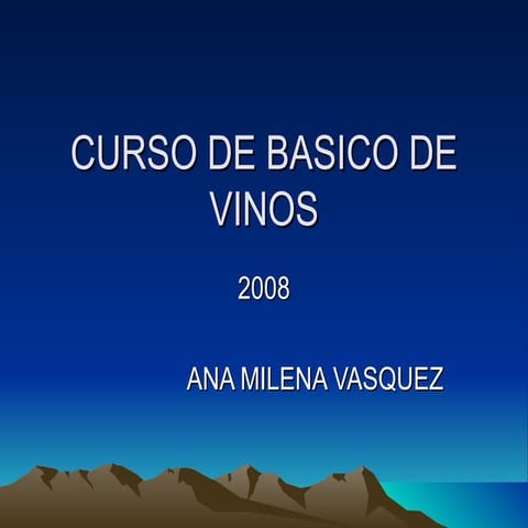 Curso Basico De Vinos