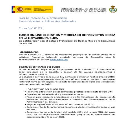 Curso on-line de Gestión y Modelado de Proyectos BIM en la Licitación ...