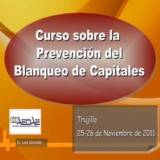 Prevencion del Blanqueo de Capitales I
