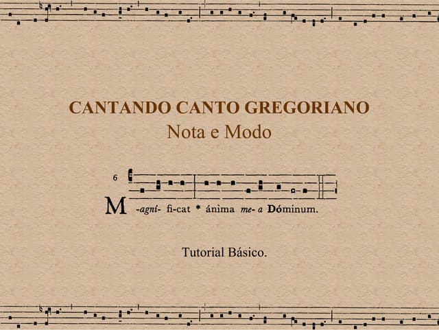 Curso Canto Gregoriano - Gregorian ...