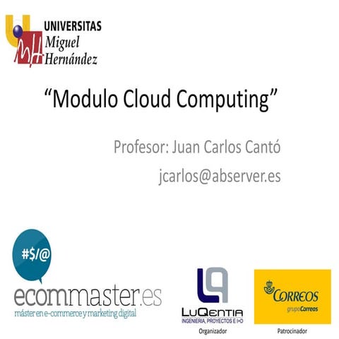 Curso Infraestructura Hosting y cloud Computing 