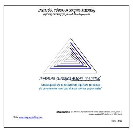 Curso coach interno empresa