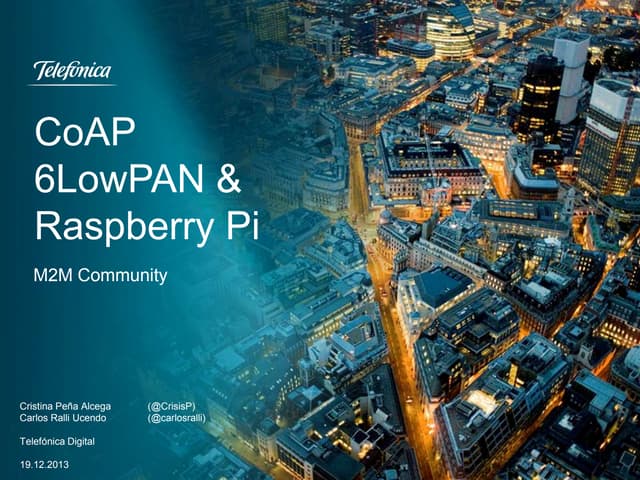 CoAP Course for m2m and Internet of Things scenarios