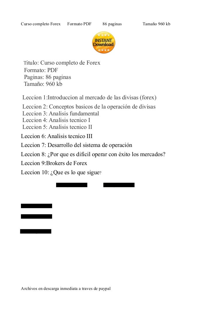 Curso completo de forex gratis