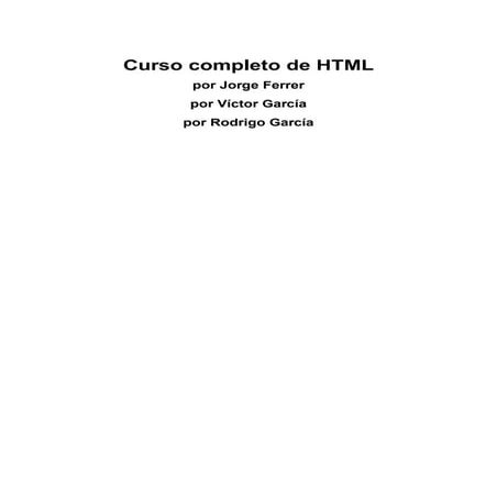 Curso completo de html