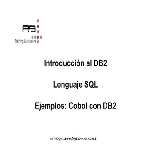 CURSO DE DB2 DEMO