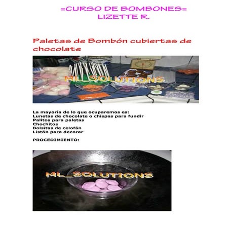 Curso de bombon