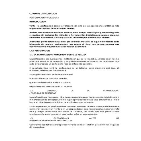 Curso de capacitacion | DOCX