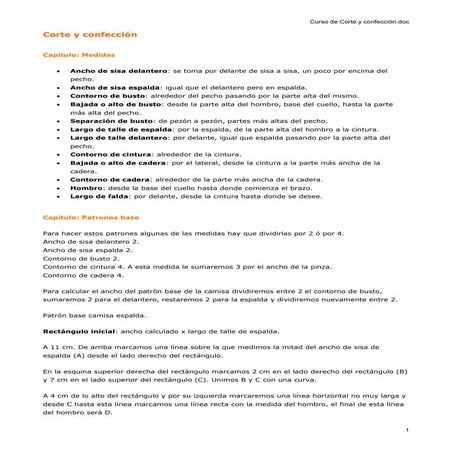 Curso de corte y confección