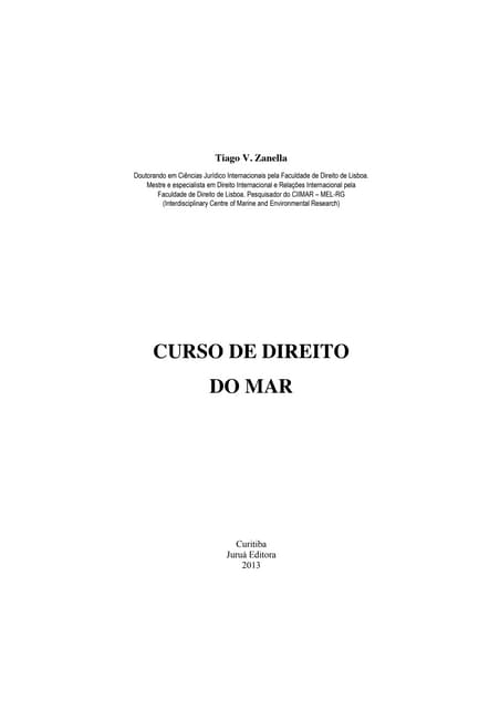 Curso de direito do mar